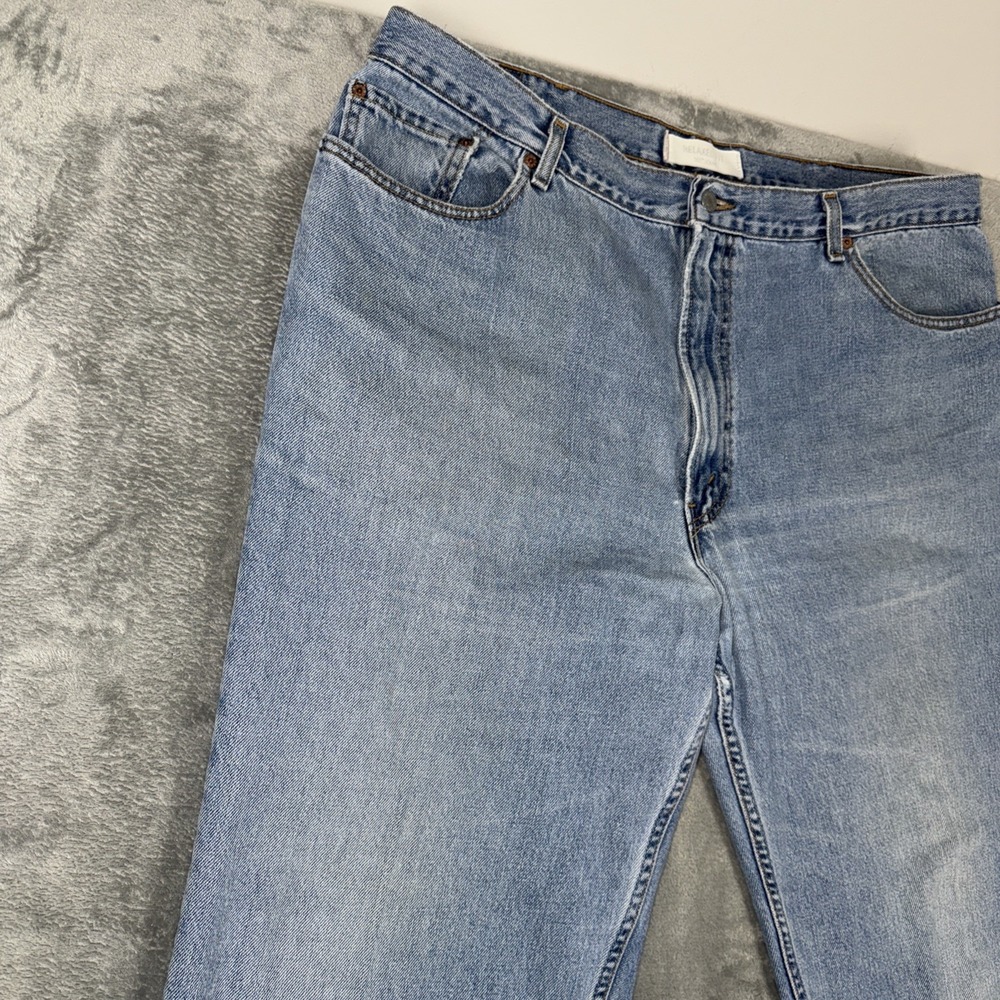 Vtg Levis 550 Jeans Relaxed Fit USA Made 44x34 Blue Denim Jeans StoneWash *READ - Picture 4 of 14